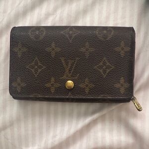 Louis Vuitton Brown and Gold Monogram Clutch